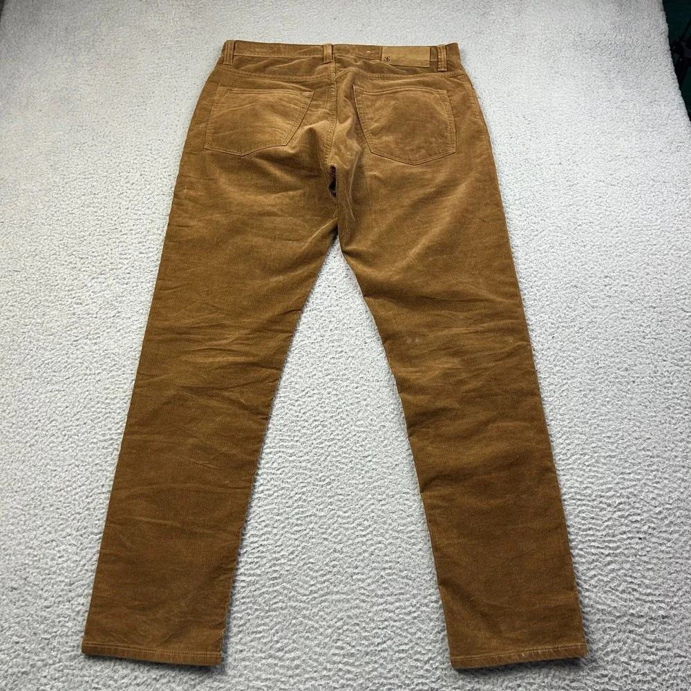Todd Snyder Corduroy Pants Mens 31x30 Brown Slim 5-Pocket Casual Wear